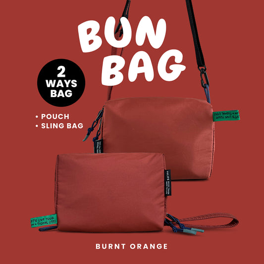 Bun relife burnt orange bag