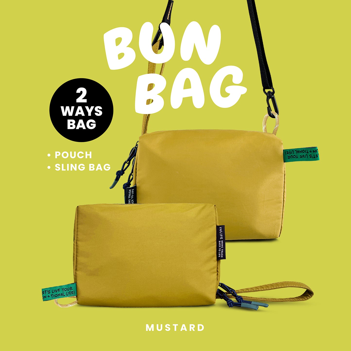 Bun relife mustard bag