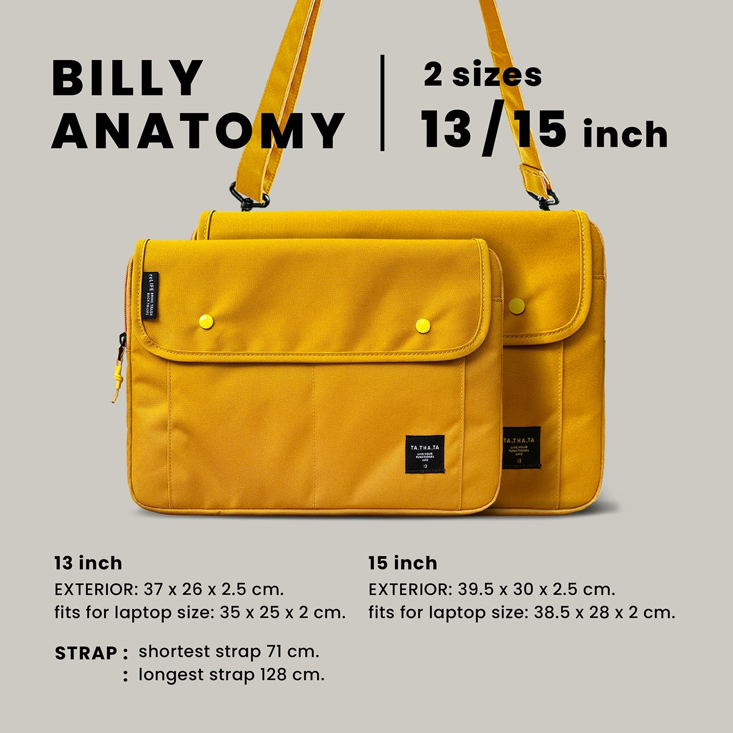 Mustard shop laptop bag